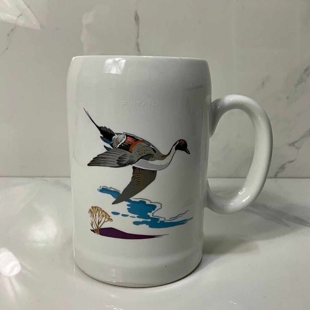 VINTAGE 1991 Ducks Unlimited Pintail Tall Mug